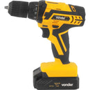 Furadeira e Parafusadeira à Bateria Vonder PFV 012 12V Bivolt com Kit de Brocas e Bits