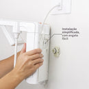 Chuveiro Elétrico Eletrônico Lorenzetti Acqua Duo Ultra 6800W 220V Branco Quadrado