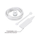 Chuveiro Elétrico Eletrônico Lorenzetti Acqua Duo Ultra 6800W 220V Branco Quadrado