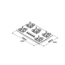 Cooktop Itatiaia 5 Bocas Essencial Preto - Bivolt