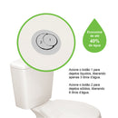 Vaso Sanitário Caixa Acoplada Ecoflush Saveiro Branco Celite